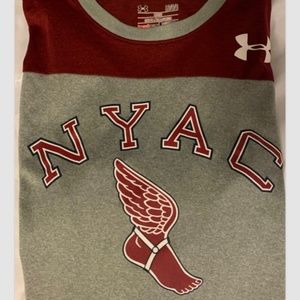 Long Sleeve Under Armour NYAC New York Athletic Club Large Gray Authentic.